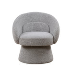 Swivel Barrel Accent Chair with Teddy Boucle Upholstery (AC300-2) by Quality Living Furniture
