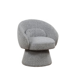 Swivel Barrel Accent Chair with Teddy Boucle Upholstery (AC300-2) by Quality Living Furniture