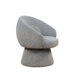 Swivel Barrel Accent Chair with Teddy Boucle Upholstery (AC300-2) by Quality Living Furniture