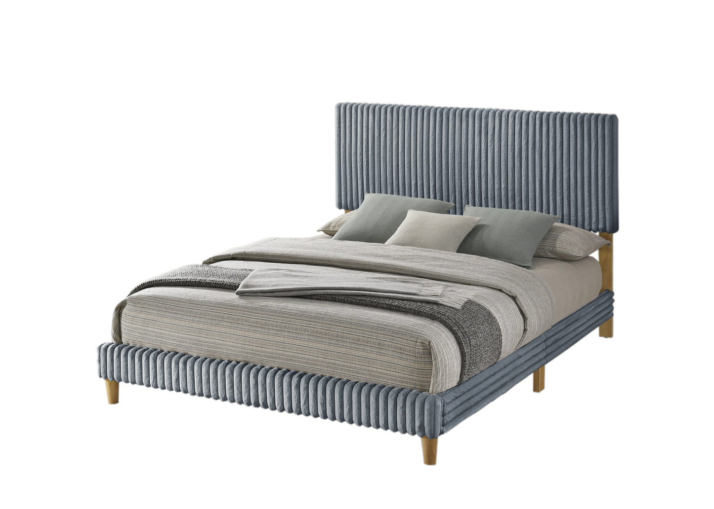 Corduroy Panel Bed Frame (B10-2)