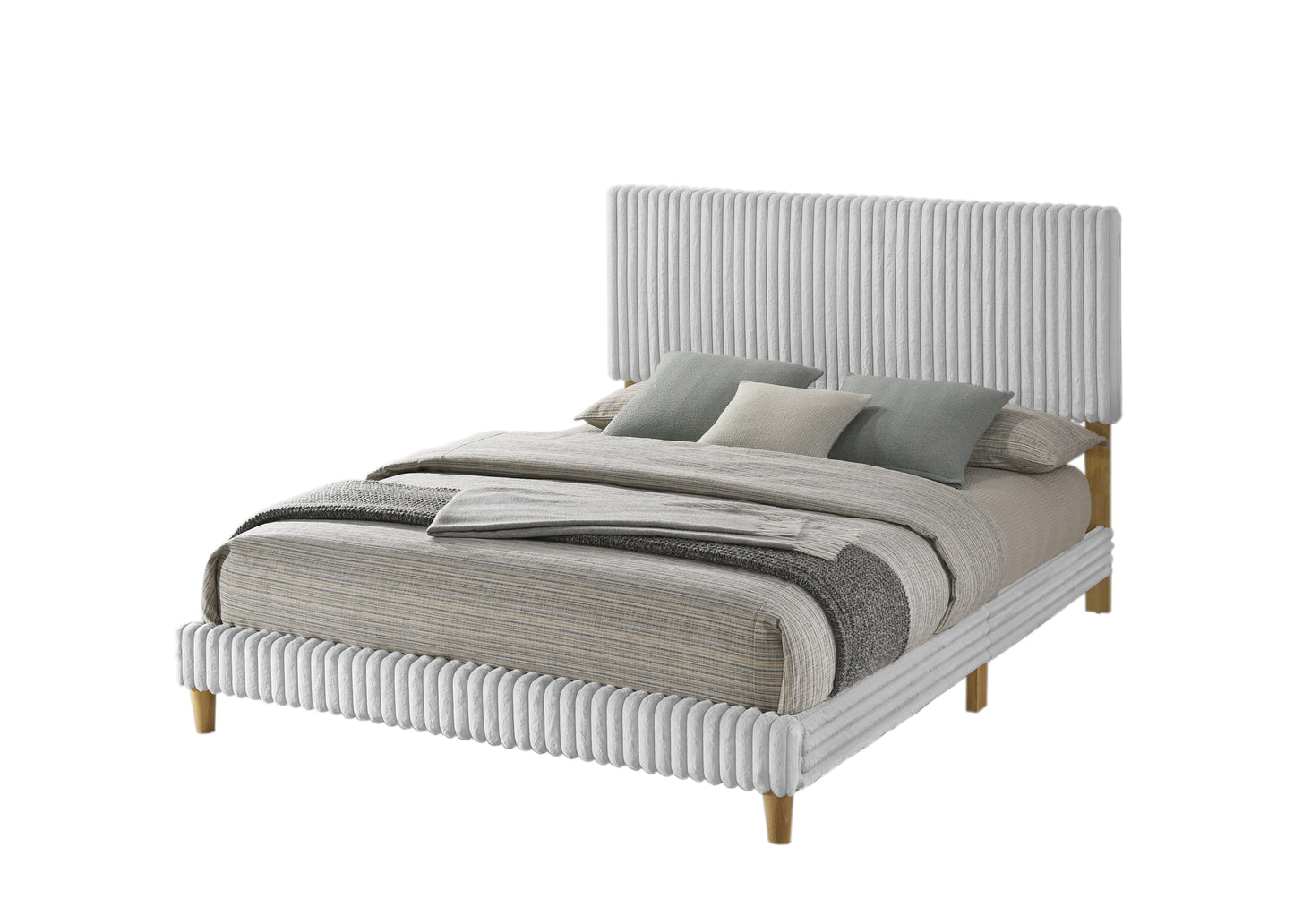 Corduroy Panel Bed Frame (B10-2)