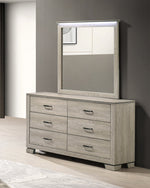 B830 Modern Farmhouse Greige Rustic Oak Bedroom Collection by Quality Living Furniture
