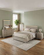 LED Lighted Grey Wood Bedroom Set Collection (B830) by Quality Living Furniture