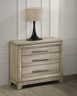 B840 Majestic Weathered Greige Bedroom Collection with Tall Panel Headboard by Quality Living Furniture