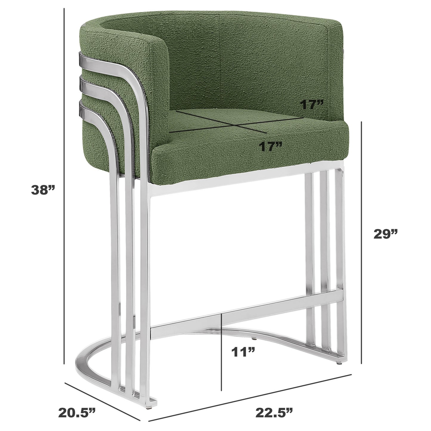SC020-7, CH020-7, & BS020-7: Modern Teddy Fabric Chairs with Chrome Base