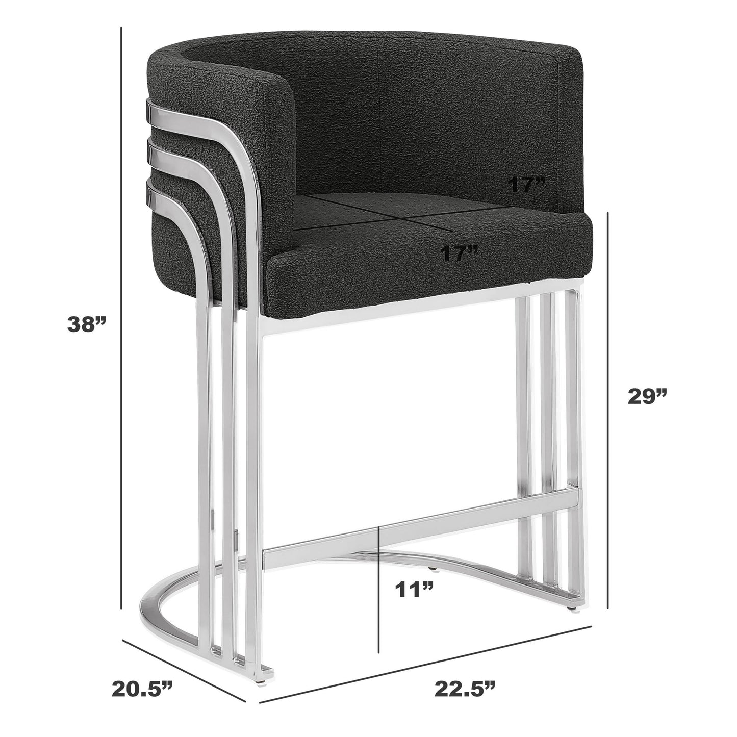 SC020-7, CH020-7, & BS020-7: Modern Teddy Fabric Chairs with Chrome Base