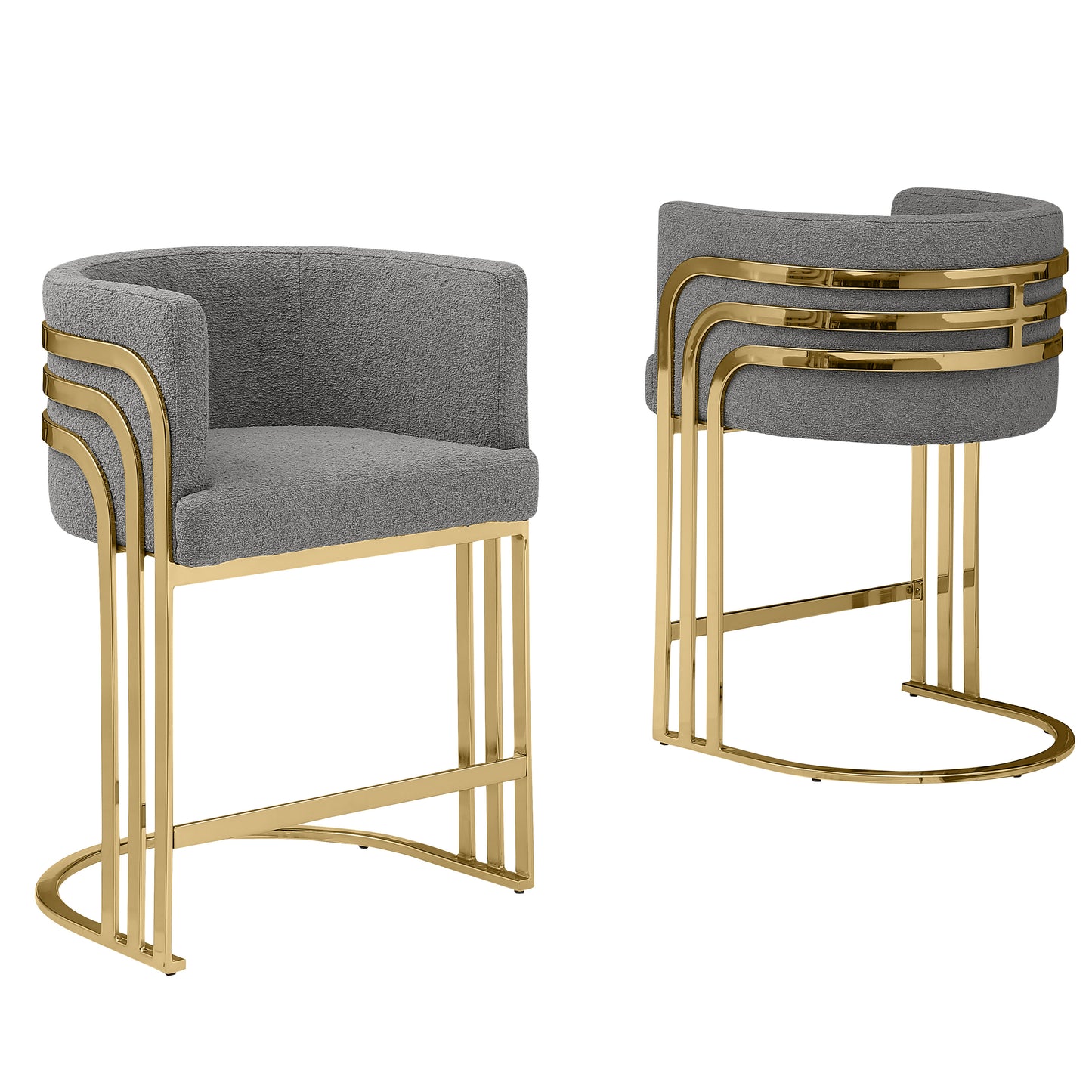 SC020-7, CH020-7, & BS020-7: Modern Teddy Fabric Chairs with Chrome Base
