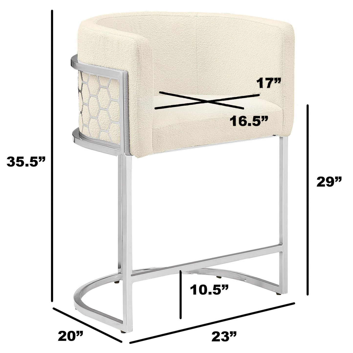 SC030-7, CH030-7, & BS030-7: Modern Teddy Fabric Chairs with Honey Comb Back Design