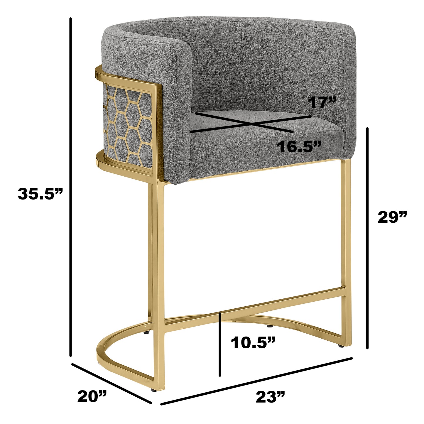 SC030-7, CH030-7, & BS030-7: Modern Teddy Fabric Chairs with Honey Comb Back Design