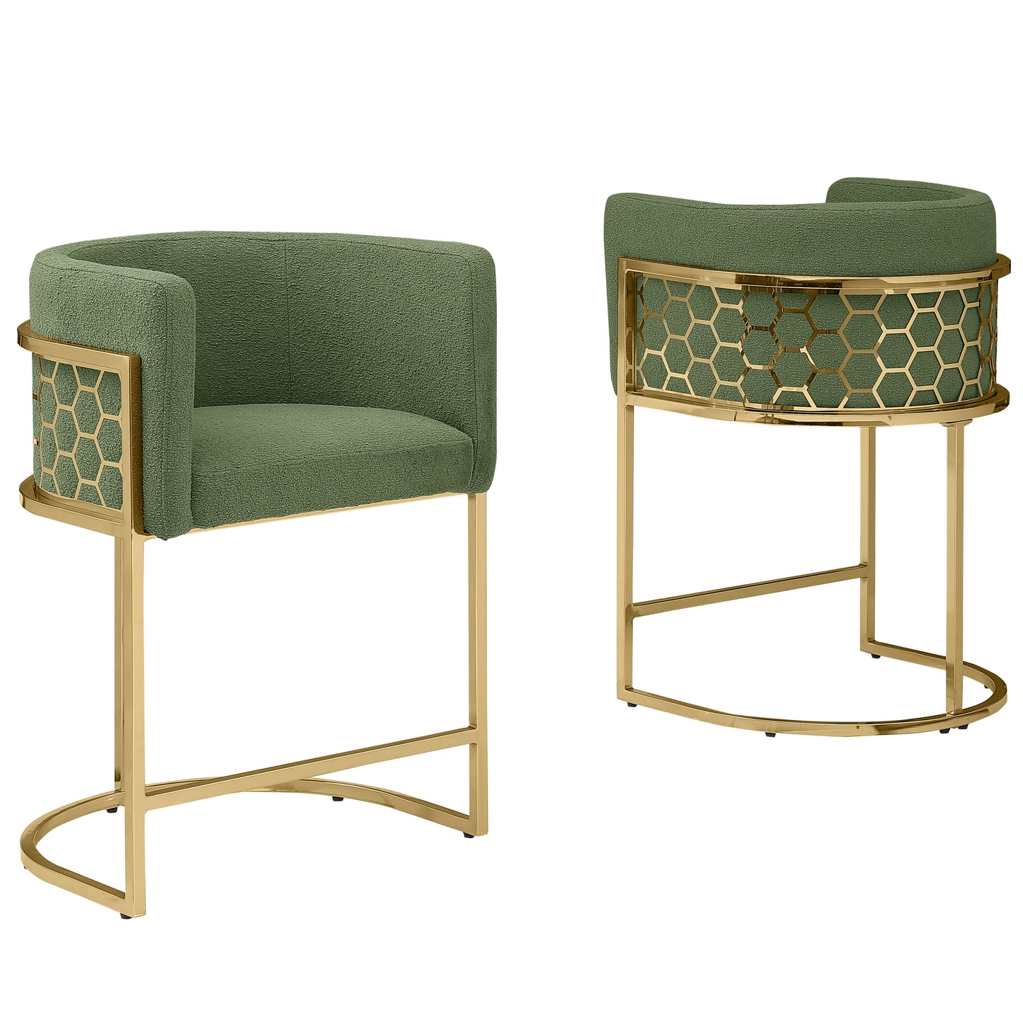 SC030-7, CH030-7, & BS030-7: Modern Teddy Fabric Chairs with Honey Comb Back Design
