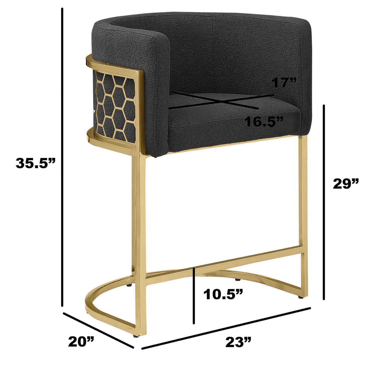 SC030-7, CH030-7, & BS030-7: Modern Teddy Fabric Chairs with Honey Comb Back Design