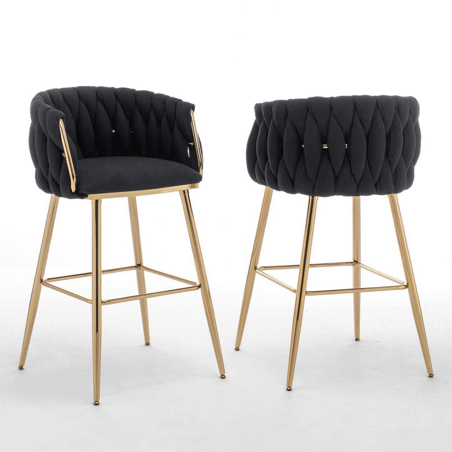 SC265-7, CH265-7, & BS265-7: Braided Barrel Chairs in Boucle Fabric