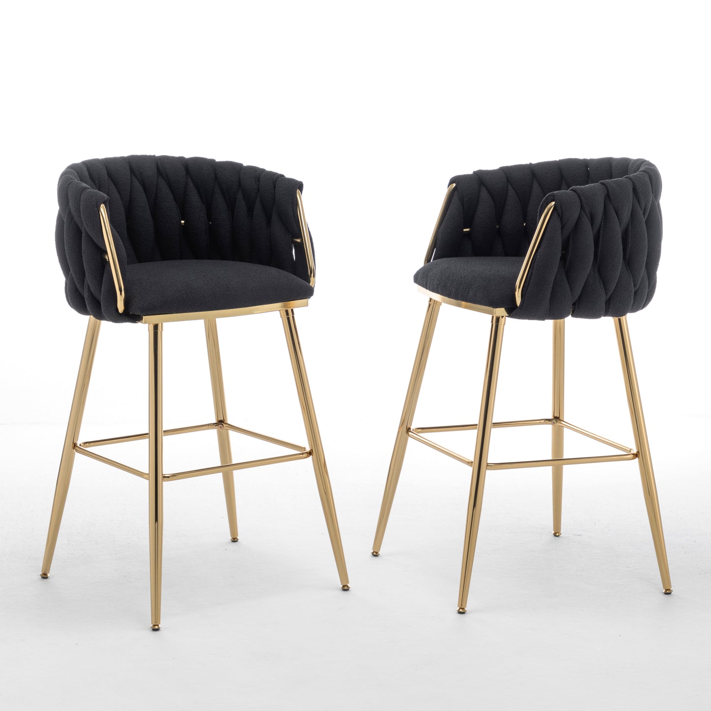 SC265-7, CH265-7, & BS265-7: Braided Barrel Chairs in Boucle Fabric