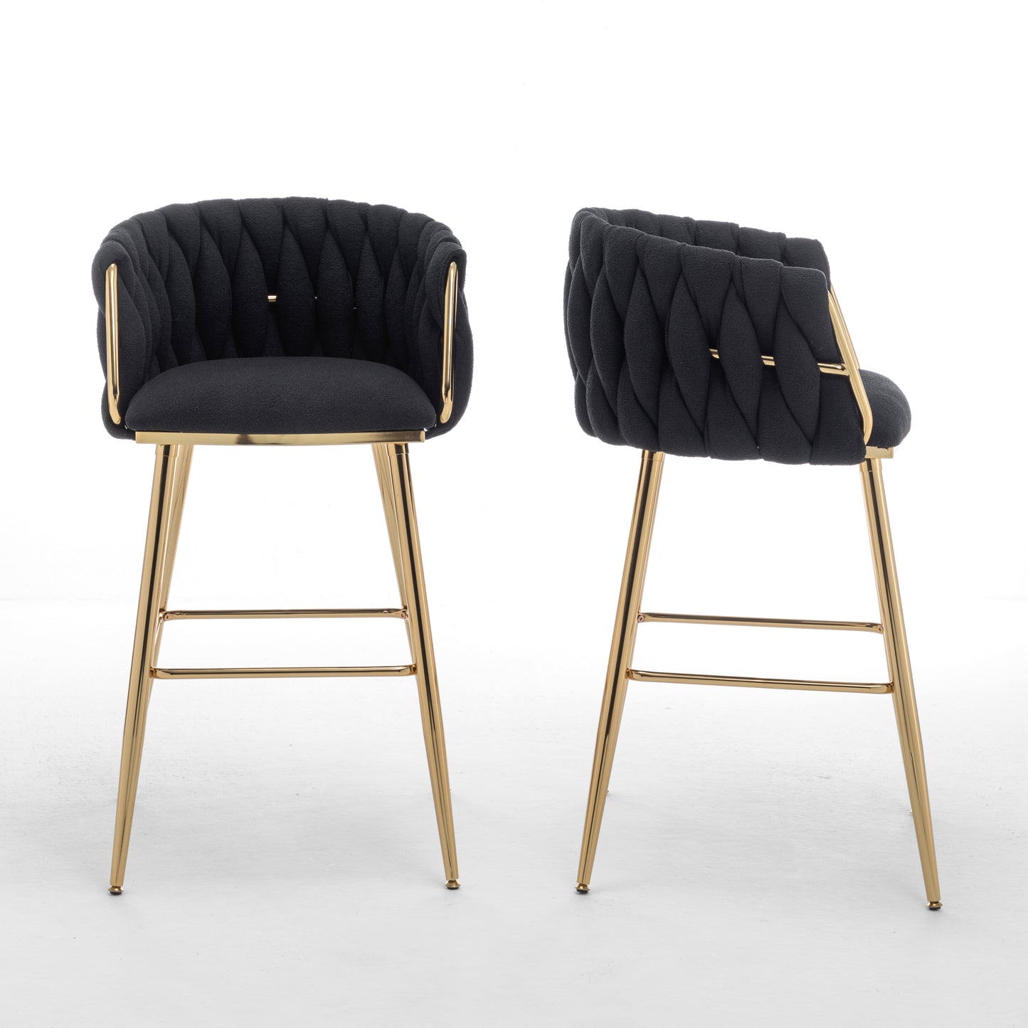 SC265-7, CH265-7, & BS265-7: Braided Barrel Chairs in Boucle Fabric