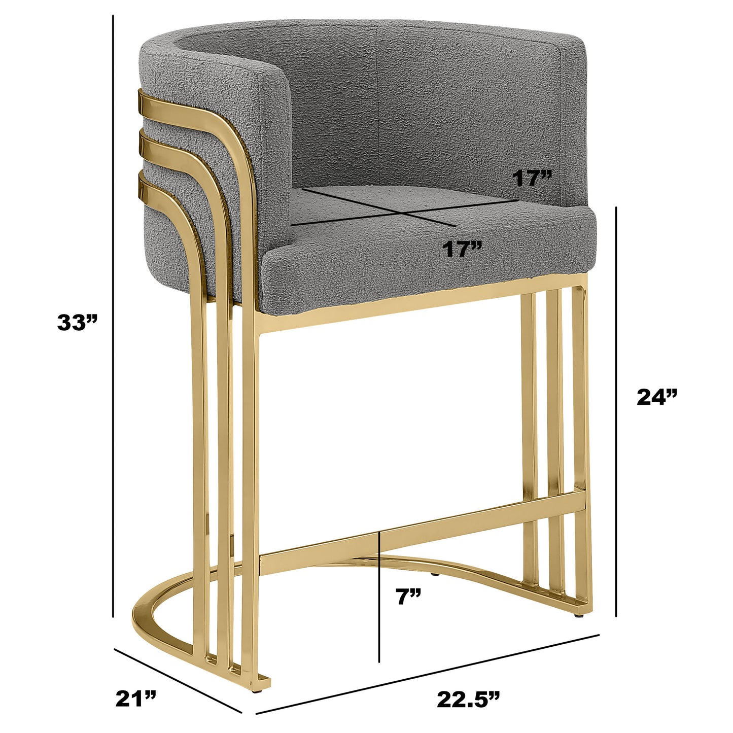SC020-7, CH020-7, & BS020-7: Modern Teddy Fabric Chairs with Chrome Base