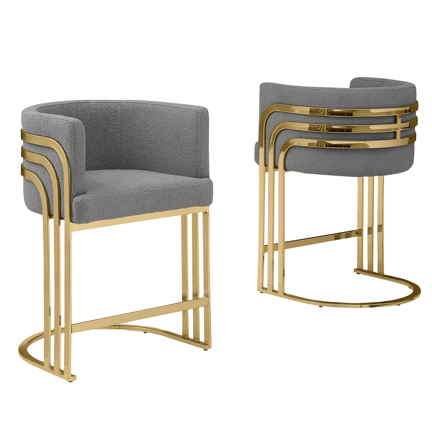 SC020-7, CH020-7, & BS020-7: Modern Teddy Fabric Chairs with Chrome Base