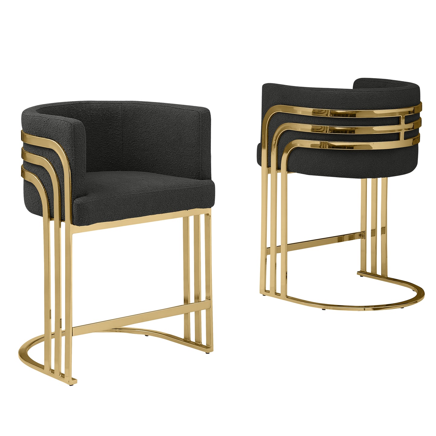 SC020-7, CH020-7, & BS020-7: Modern Teddy Fabric Chairs with Chrome Base