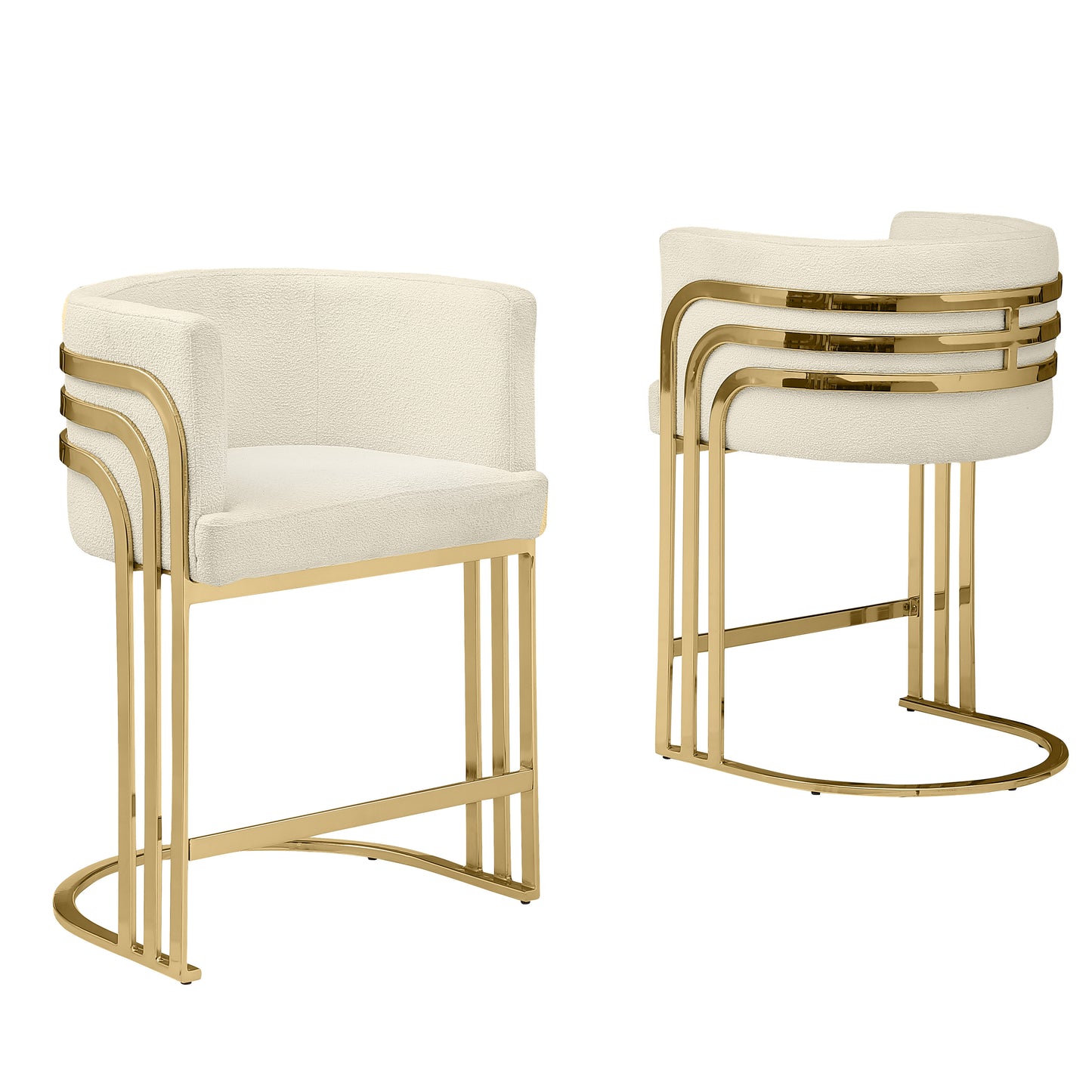 SC020-7, CH020-7, & BS020-7: Modern Teddy Fabric Chairs with Chrome Base