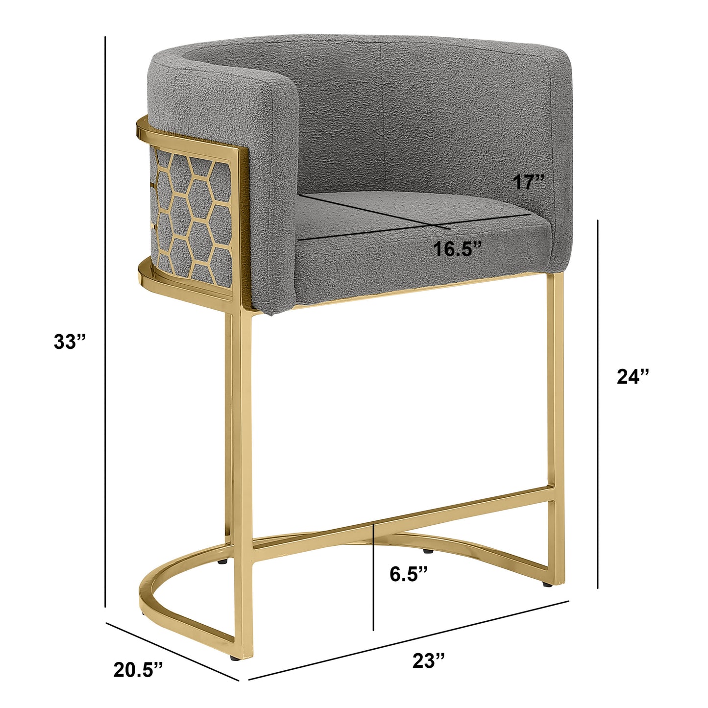 SC030-7, CH030-7, & BS030-7: Modern Teddy Fabric Chairs with Honey Comb Back Design