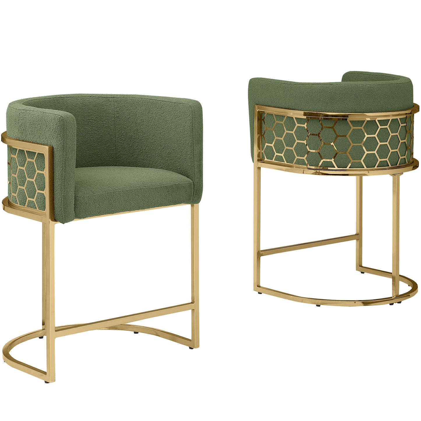 SC030-7, CH030-7, & BS030-7: Modern Teddy Fabric Chairs with Honey Comb Back Design