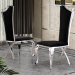 D14-SC, SC34-36: Velvet Dining Chairs by Quality Living Furniture