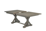 Traditional Wooden Dining Set With Extension Leaf And Gray or Beige Chairs (D21 & D22) by Quality Living Furniture
