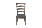Traditional Wooden Dining Set With Extension Leaf And Gray or Beige Chairs (D21 & D22) by Quality Living Furniture
