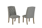 Traditional Solid Wood Trestle Dining Set With Upholstered Chairs (D702 D703) by Quality Living Furniture