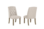 Traditional Solid Wood Trestle Dining Set With Upholstered Chairs (D702 D703) by Quality Living Furniture