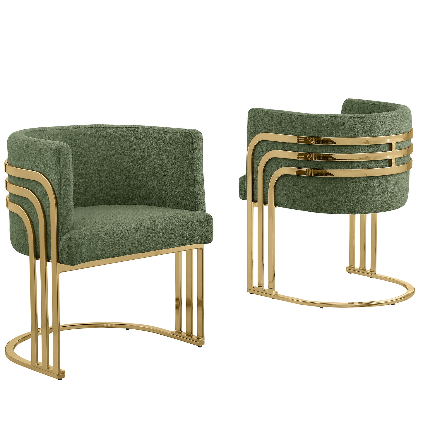 SC020-7, CH020-7, & BS020-7: Modern Teddy Fabric Chairs with Chrome Base