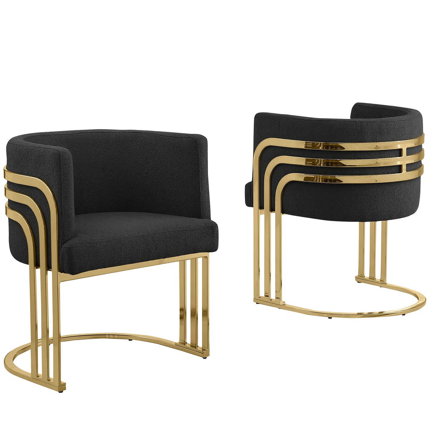 SC020-7, CH020-7, & BS020-7: Modern Teddy Fabric Chairs with Chrome Base