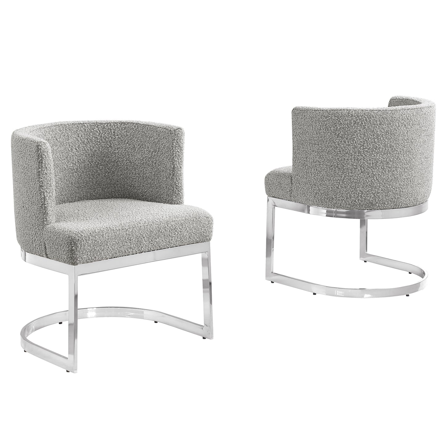 SC90-7 & SC590-7: Velvet Side Chair with Chrome Finish Legs (Set of 1)