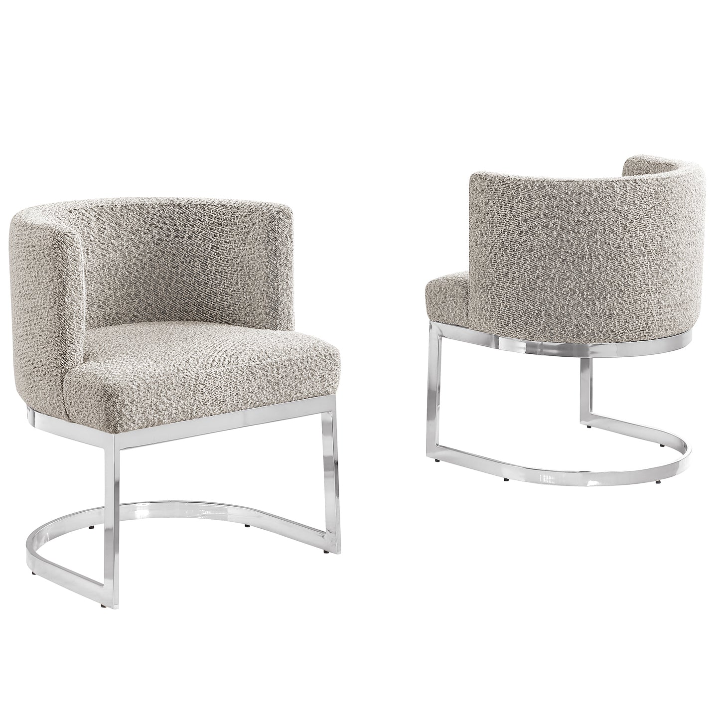 SC90-7 & SC590-7: Velvet Side Chair with Chrome Finish Legs (Set of 1)