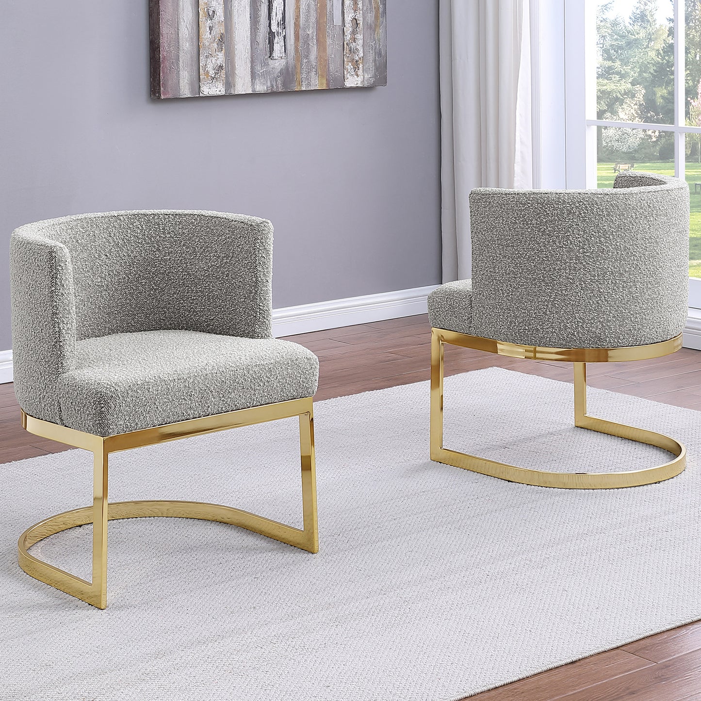 SC90-7 & SC590-7: Velvet Side Chair with Chrome Finish Legs (Set of 1)