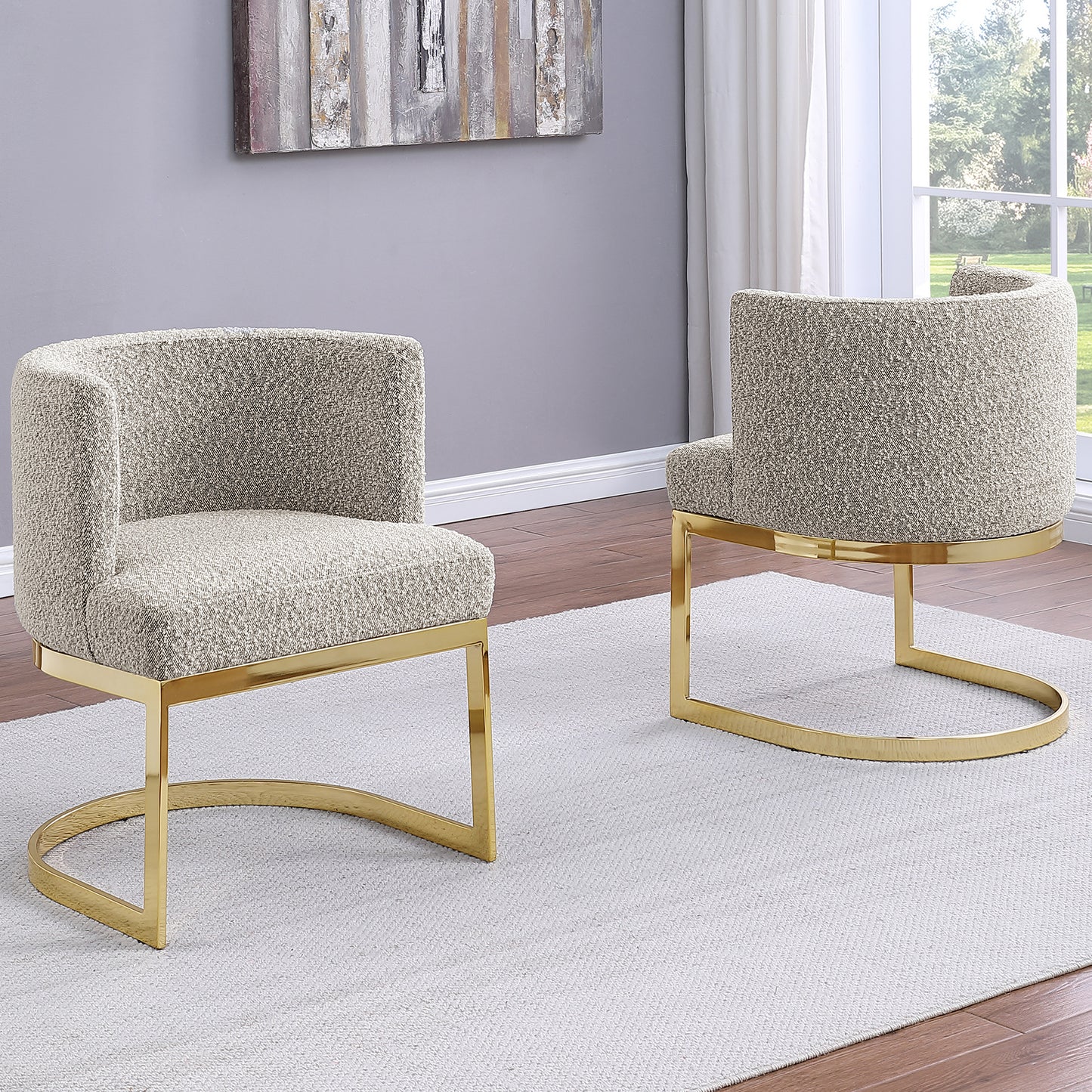 SC90-7 & SC590-7: Velvet Side Chair with Chrome Finish Legs (Set of 1)