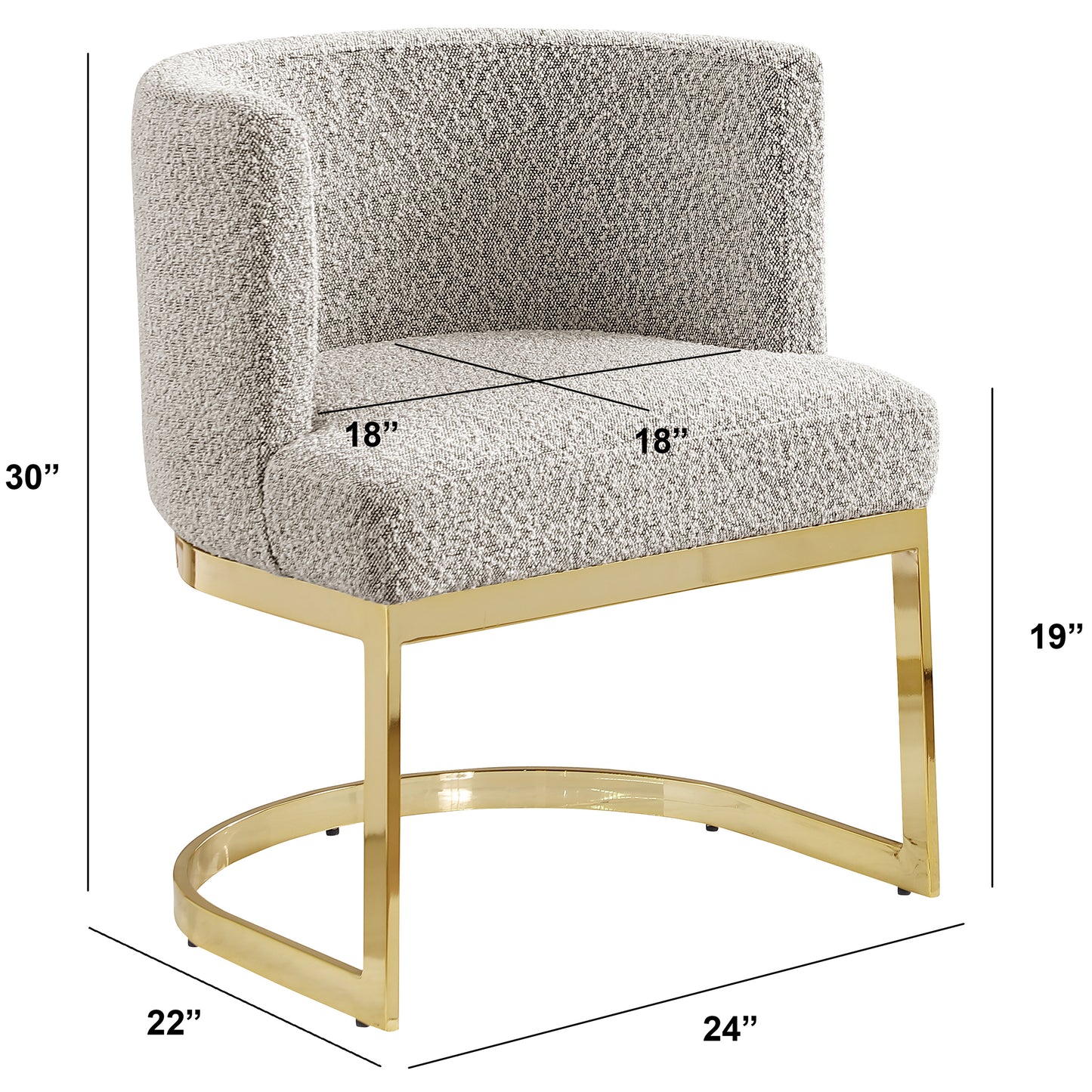 SC90-7 & SC590-7: Velvet Side Chair with Chrome Finish Legs (Set of 1)