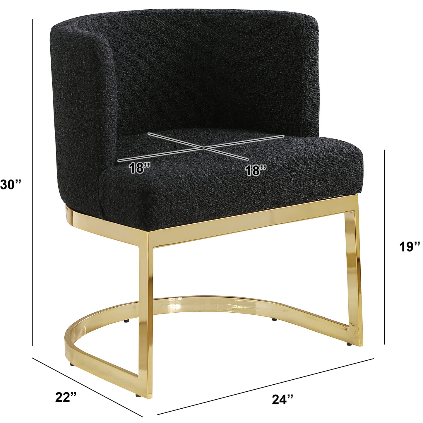SC90-7 & SC590-7: Velvet Side Chair with Chrome Finish Legs (Set of 1)