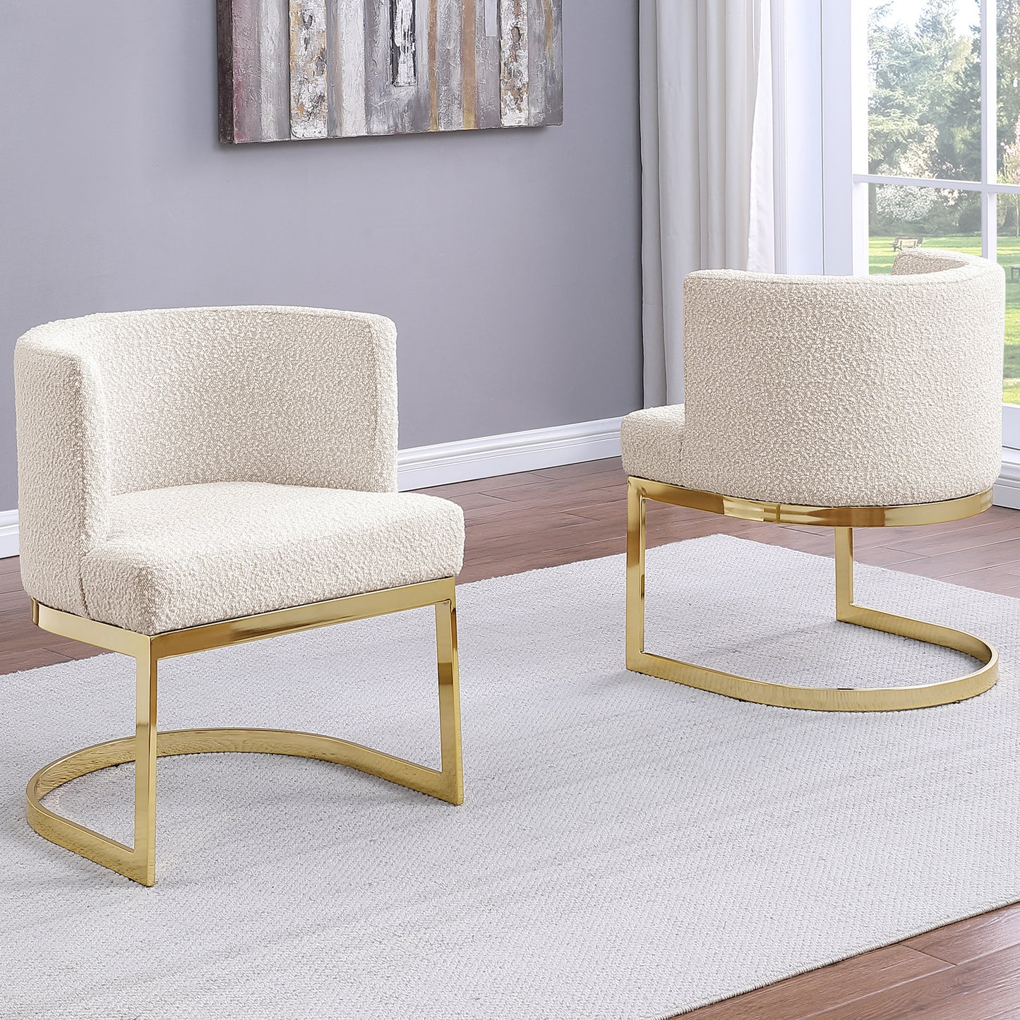SC90-7 & SC590-7: Velvet Side Chair with Chrome Finish Legs (Set of 1)