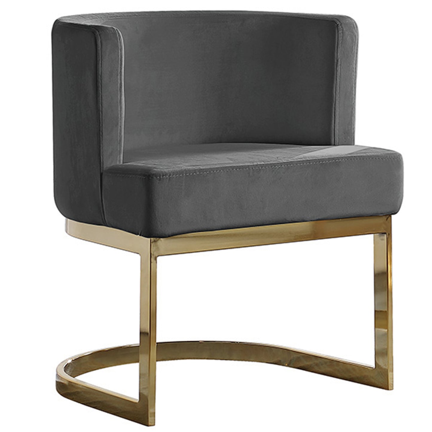 SC90-7 & SC590-7: Velvet Side Chair with Chrome Finish Legs (Set of 1)
