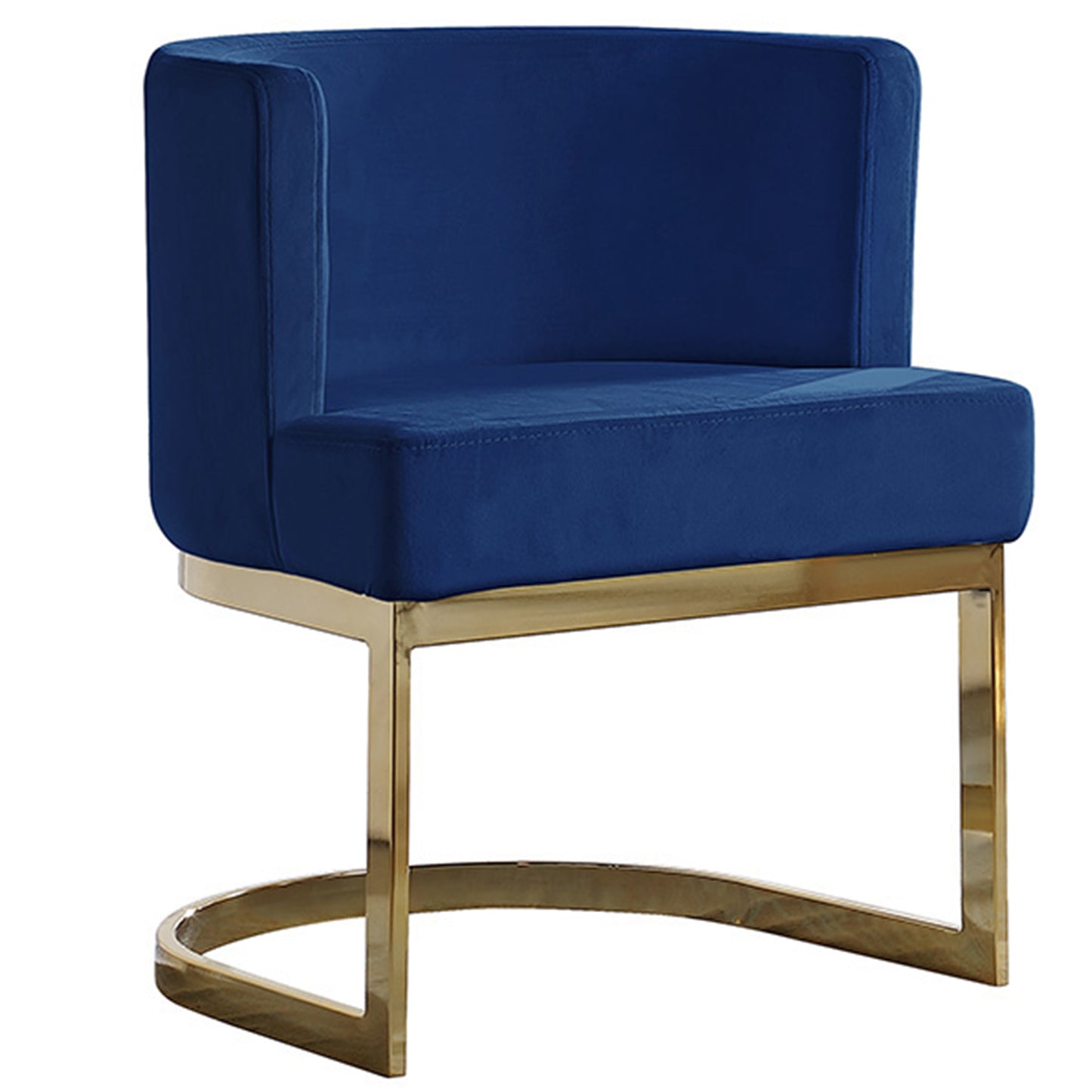 SC90-7 & SC590-7: Velvet Side Chair with Chrome Finish Legs (Set of 1)