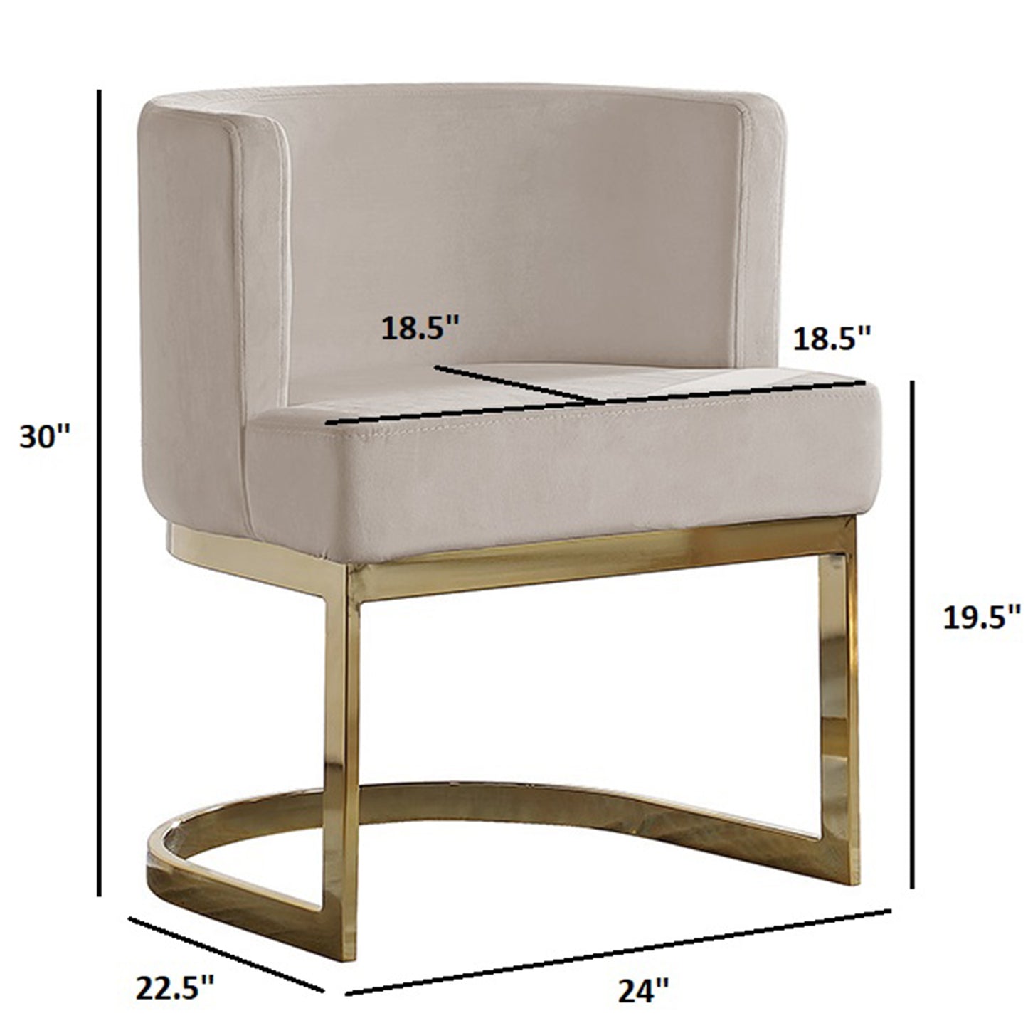 SC90-7 & SC590-7: Velvet Side Chair with Chrome Finish Legs (Set of 1)