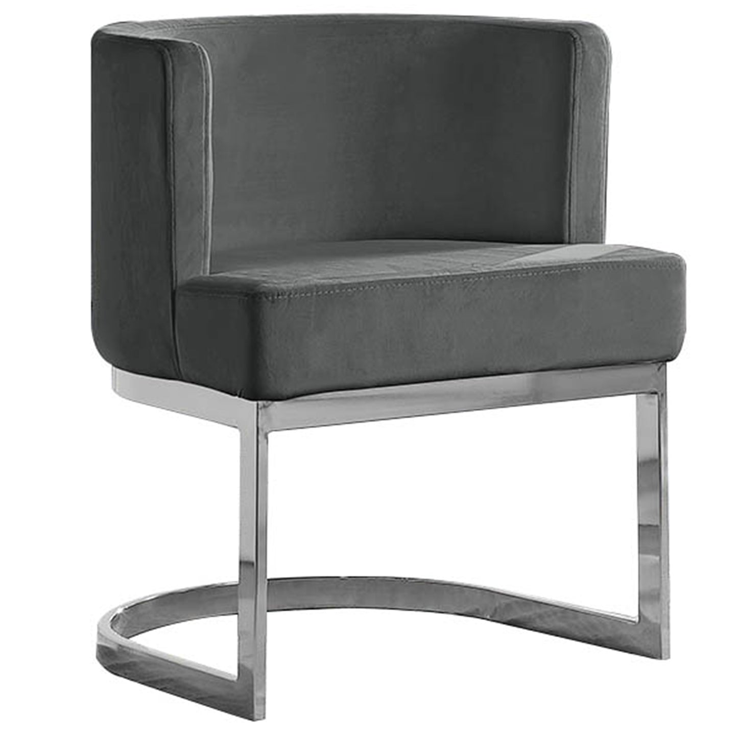 SC90-7 & SC590-7: Velvet Side Chair with Chrome Finish Legs (Set of 1)