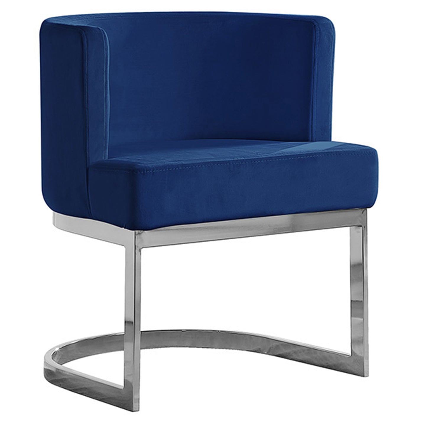 SC90-7 & SC590-7: Velvet Side Chair with Chrome Finish Legs (Set of 1)