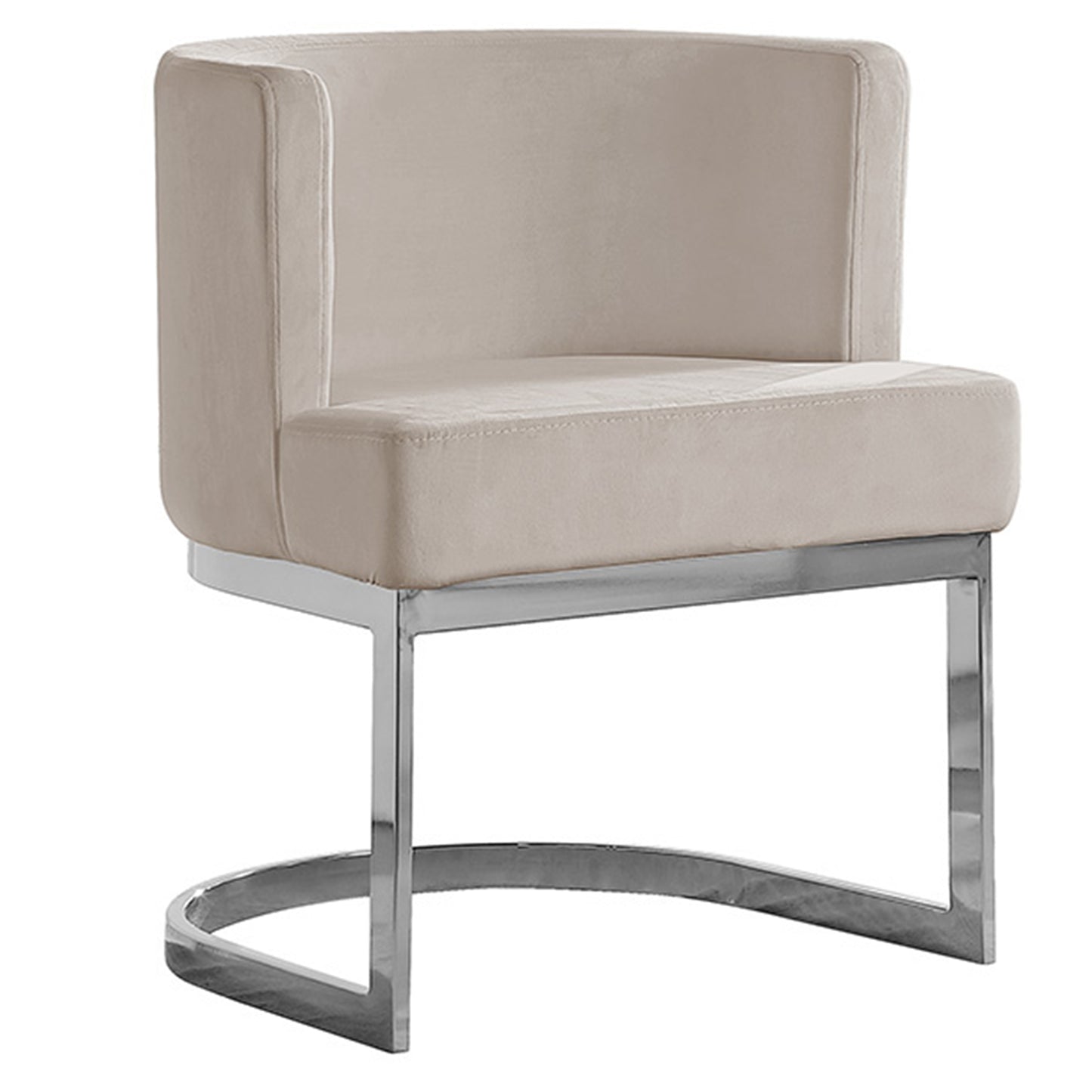SC90-7 & SC590-7: Velvet Side Chair with Chrome Finish Legs (Set of 1)