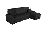 Corduroy Sectional with Pull Out Bed, Storage, and Drop-Down Table (SE40-2) by Quality Living Furniture