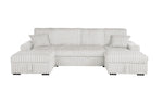 Corduroy Sectional with Pull Out Bed, Storage, and Drop-Down Table (SE40-2) by Quality Living Furniture