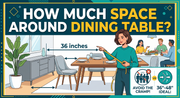 How Much Space Around Dining Table?