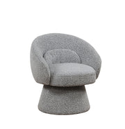 Swivel Barrel Accent Chair with Teddy Boucle Upholstery (AC300-2) by Quality Living Furniture