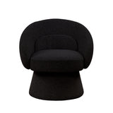 Swivel Barrel Accent Chair with Teddy Boucle Upholstery (AC300-2) by Quality Living Furniture