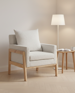 Lounge Arm Chair with Teddy Boucle Upholstery (AC310-2) by Quality Living Furniture